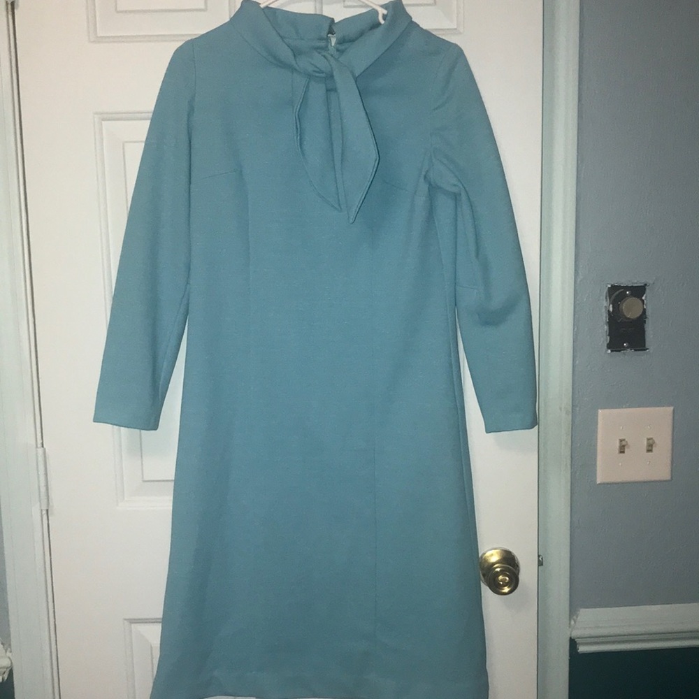 Vintage 70’s Handmade Blue Dress. Size 12